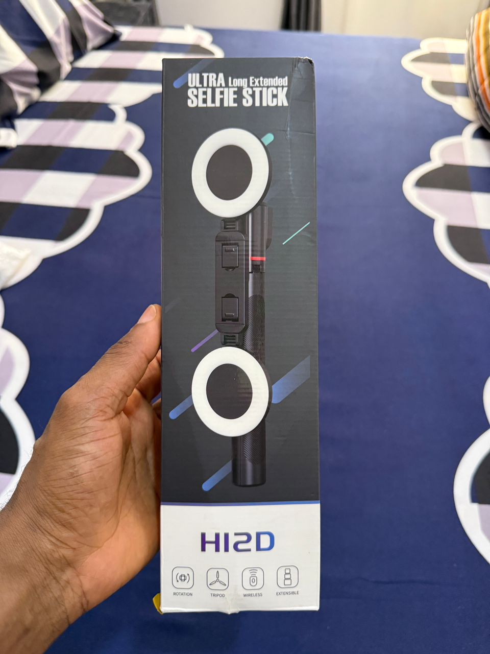 H12D Selfie Stick with Ring Light